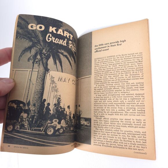 VTG Rod & Custom Magazine April 1958 Advertising Mercury Garage Art No Label - Picture 5 of 6